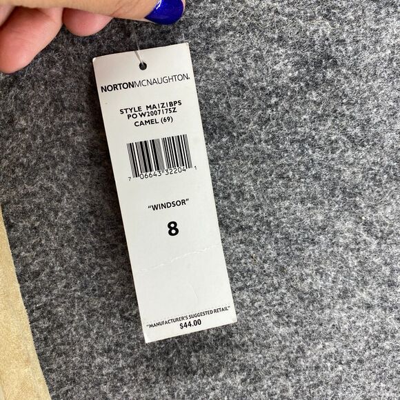 New Norton McNaughton Skirt Women 8 Beige A-Line Maxi Zipper Mid Rise Casual - Picture 5 of 10